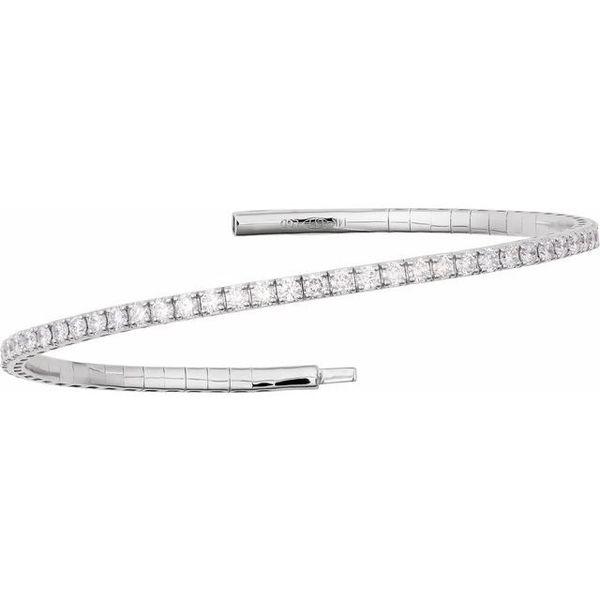 14 Karat White Gold Diamond Flex Bracelet Diny's Jewelers Middleton, WI
