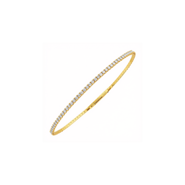 14K Yellow Gold Diamond Flex Bangle Bracelet Diny's Jewelers Middleton, WI