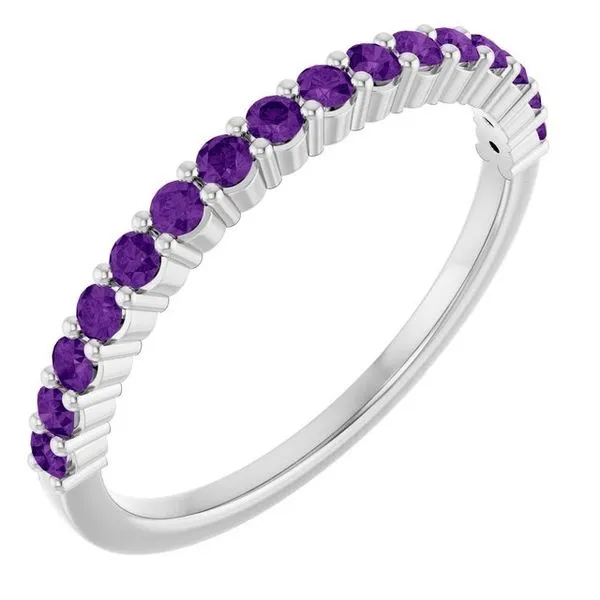 14KT White Gold Stacker Amethyst Ring Diny's Jewelers Middleton, WI