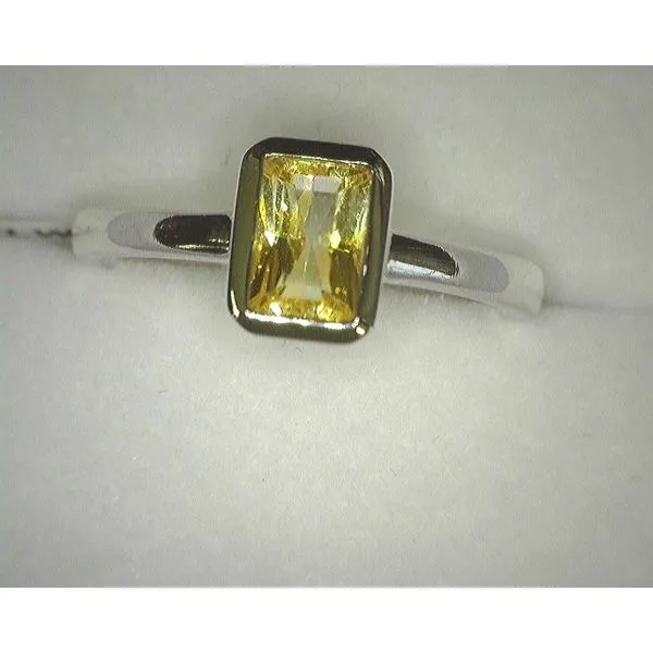 14K White Yellow Sapphire Fashion Ring Diny's Jewelers Middleton, WI