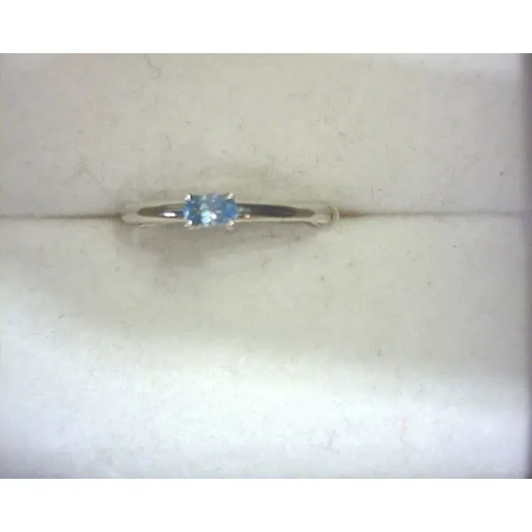 10K White Swiss Blue Topaz Fashion Ring Diny's Jewelers Middleton, WI