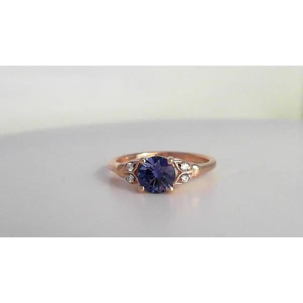 10K Rose Gold Created Alexandrite Fashion Ring Diny's Jewelers Middleton, WI