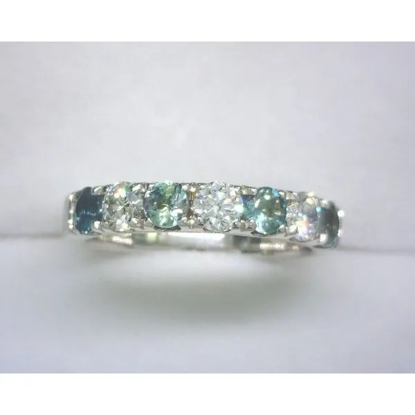 14KT White Gold Alexandrite & Diamond Ring Diny's Jewelers Middleton, WI