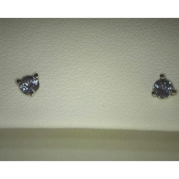 14K White Gold Ceylon Sapphire Earrings Diny's Jewelers Middleton, WI