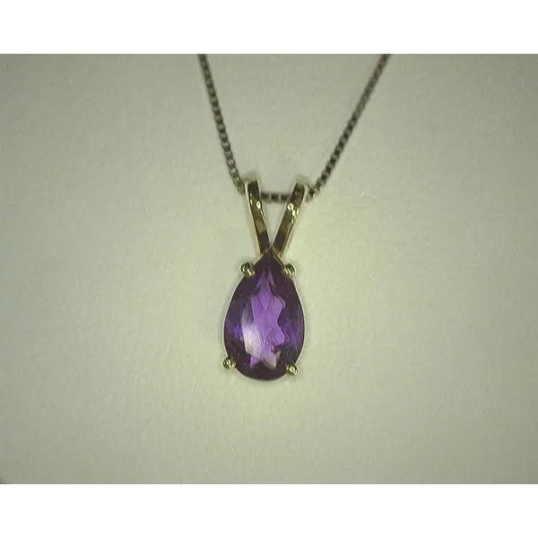 14K White Gold Amethyst Pendant Diny's Jewelers Middleton, WI