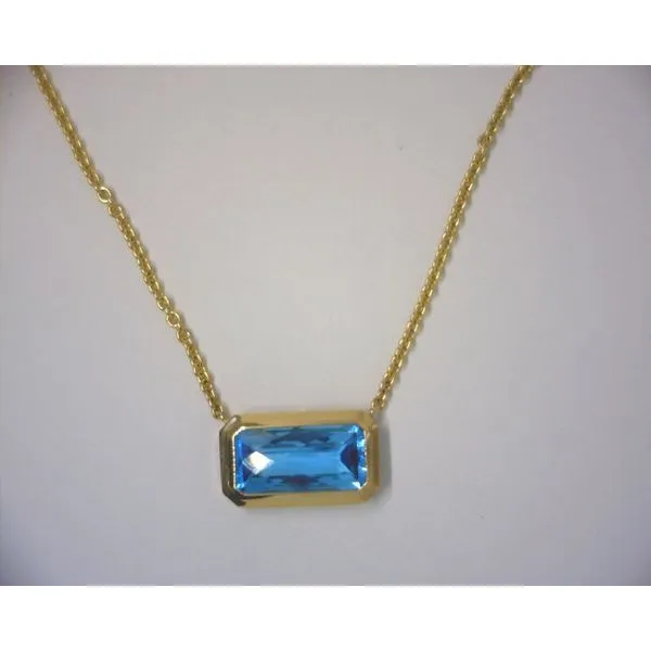 14KY Blue Topaz Necklace Diny's Jewelers Middleton, WI