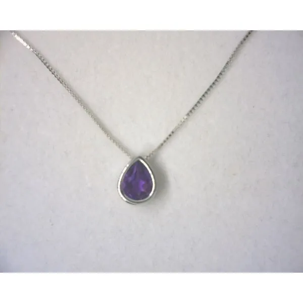 14K White Gold Amethyst Pendant Diny's Jewelers Middleton, WI