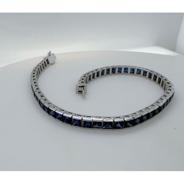 14KW Blue Saph Brac 7