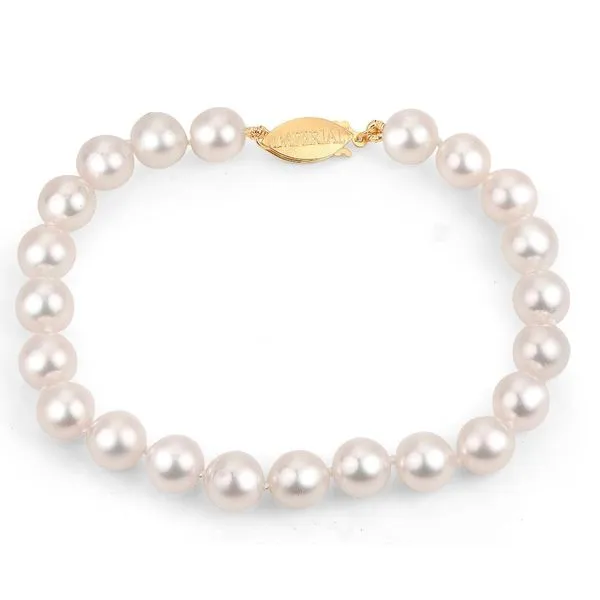 14K Yellow Gold Akoya Pearl Bracelet Diny's Jewelers Middleton, WI