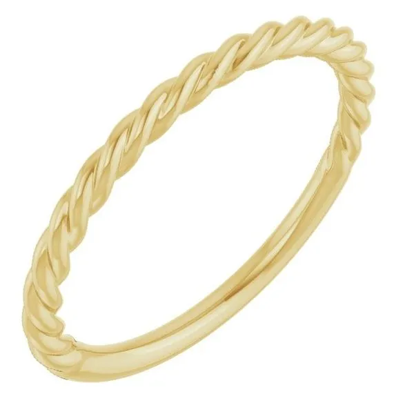 14KT Yellow Gold Rope Ring 1.7mm Diny's Jewelers Middleton, WI