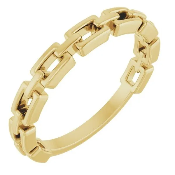 14KY Ring Chain Link 3mm Diny's Jewelers Middleton, WI