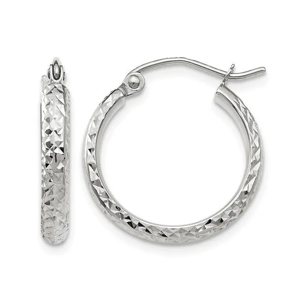 10KW Hoop ERG S/D 18x2.8mm D/C Diny's Jewelers Middleton, WI