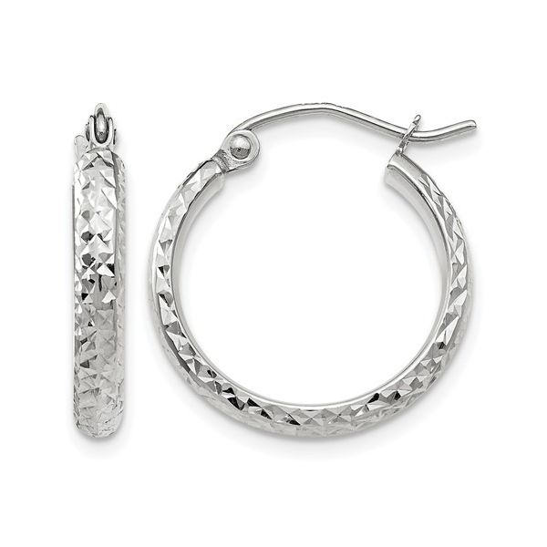 10KW Hoop ERG S/D 18x2.8mm D/C Diny's Jewelers Middleton, WI