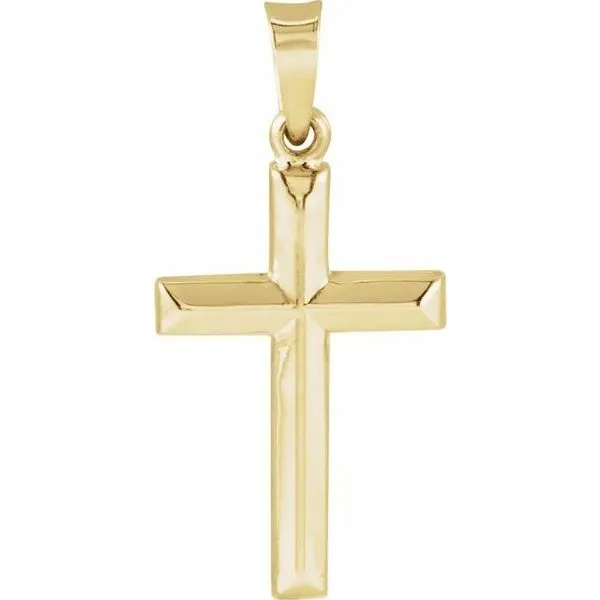 14K Yellow 17x12 mm Cross Pendant Diny's Jewelers Middleton, WI
