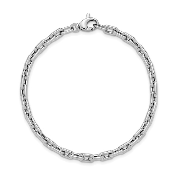 14K White Gold Fancy Link Bracelet Diny's Jewelers Middleton, WI