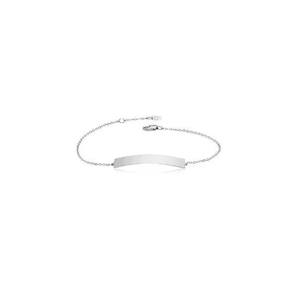 Sterling Silver Engraveable Bar Bracelet Diny's Jewelers Middleton, WI