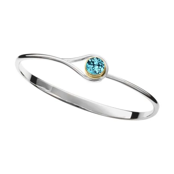 Sterling Silver and 14Kt Topaz Desire Bracelet Diny's Jewelers Middleton, WI