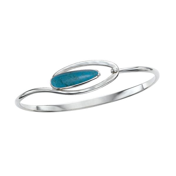 Aurora Sterling Silver and Turquoise Bracelet Diny's Jewelers Middleton, WI