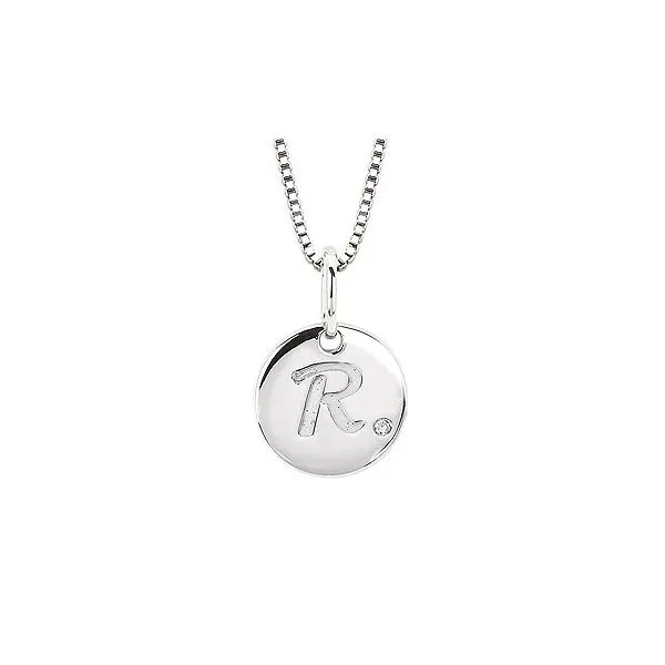 Sterling Silver Initial "R" Charm Diny's Jewelers Middleton, WI