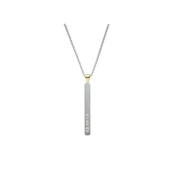 Sterling Silver and 14Kt Yellow Gold Anticipation Pendant Charm Diny's Jewelers Middleton, WI