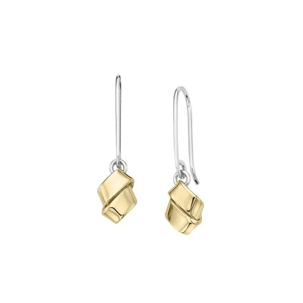 14Kt Yellow Silver Love Knot Dangle Earrings Diny's Jewelers Middleton, WI