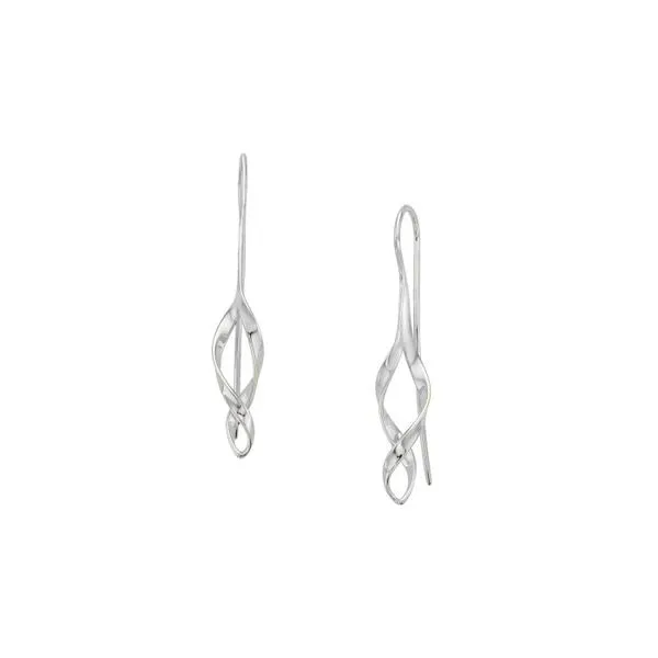 Silver Swizzle Medium Earrings Diny's Jewelers Middleton, WI