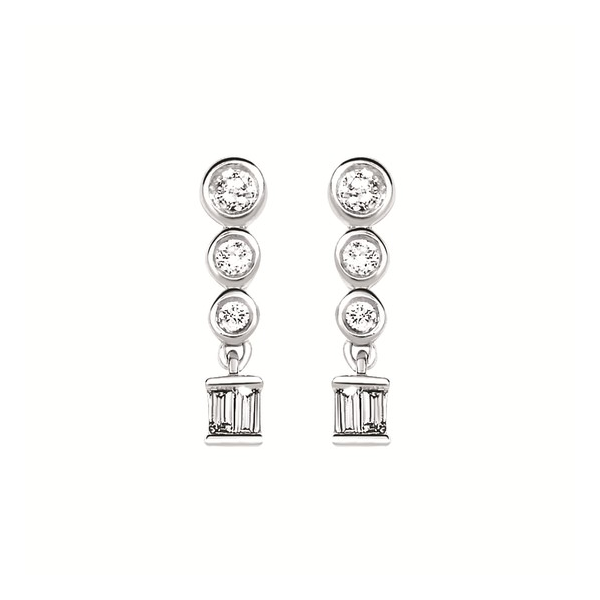 Sterling Silver Diamond Earrings Diny's Jewelers Middleton, WI