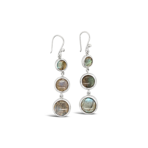 Sterling Silver Labradorite Dangle Earrings Diny's Jewelers Middleton, WI