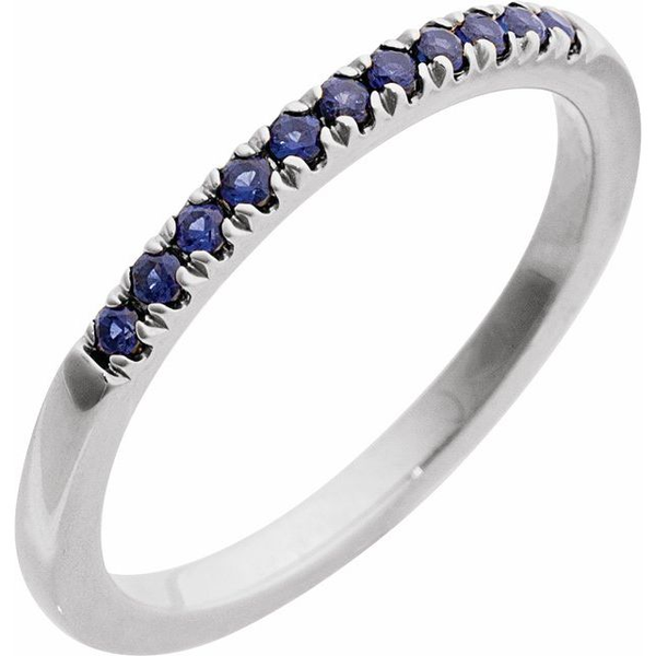 Sterling Silver Lab-Grown Blue Sapphire Stackable Ring Diny's Jewelers Middleton, WI