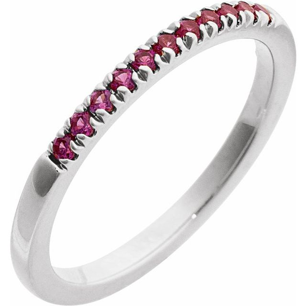 Sterling Silver Lab-Grown Ruby Stackable Ring Diny's Jewelers Middleton, WI