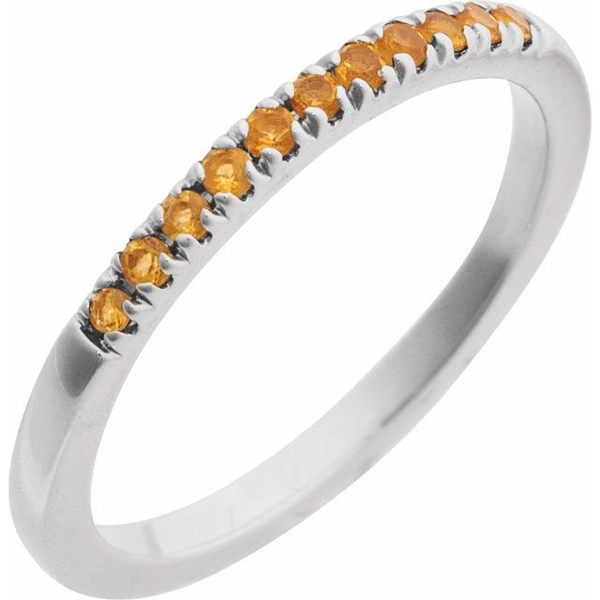 Sterling Silver Natural Citrine Stackable Ring Diny's Jewelers Middleton, WI