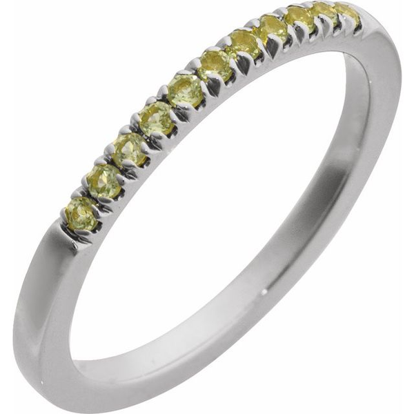 Sterling Silver Natural Peridot Stackable Ring Diny's Jewelers Middleton, WI