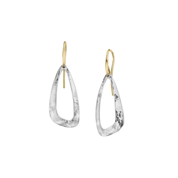 Misty Sterling Silver and 14K Yellow Gold Drop Earrings Diny's Jewelers Middleton, WI
