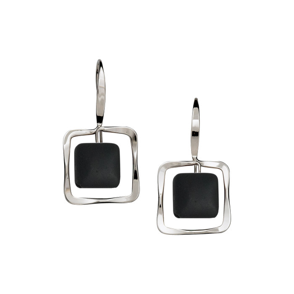 Zenith Sterling Silver Black Onyx Earrings Diny's Jewelers Middleton, WI