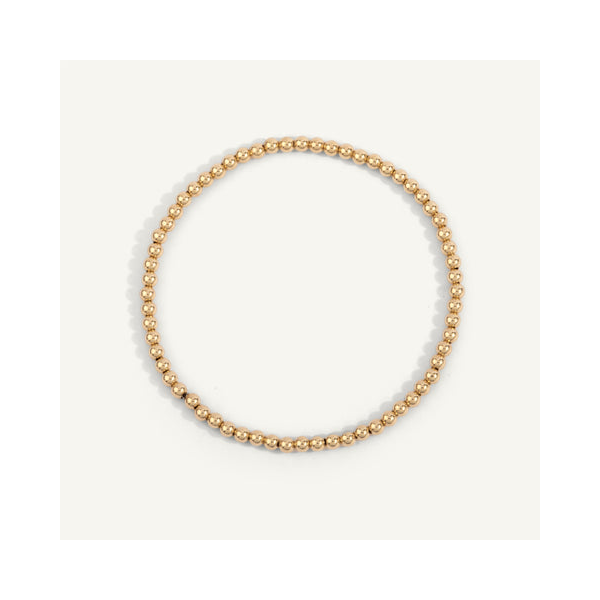 14kt Gold Filled Shine Bright Bead Bracelet - 3MM Diny's Jewelers Middleton, WI