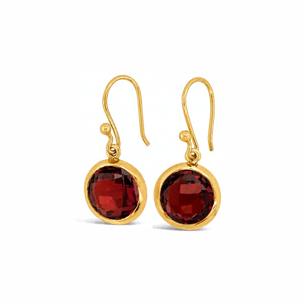 14K Gold Vermeil Garnet Earrings Diny's Jewelers Middleton, WI