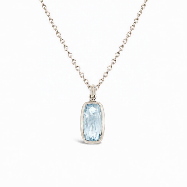 Sterling Silver Blue Topaz Necklace Diny's Jewelers Middleton, WI