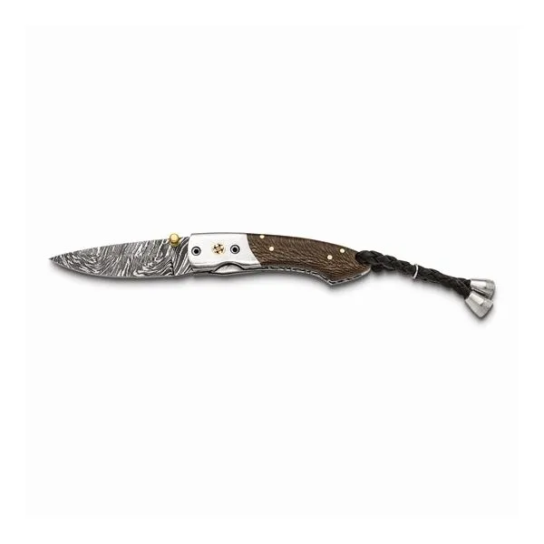Luxury Damascus Steel Chinar Wood Handle Knife Image 2 Diny's Jewelers Middleton, WI