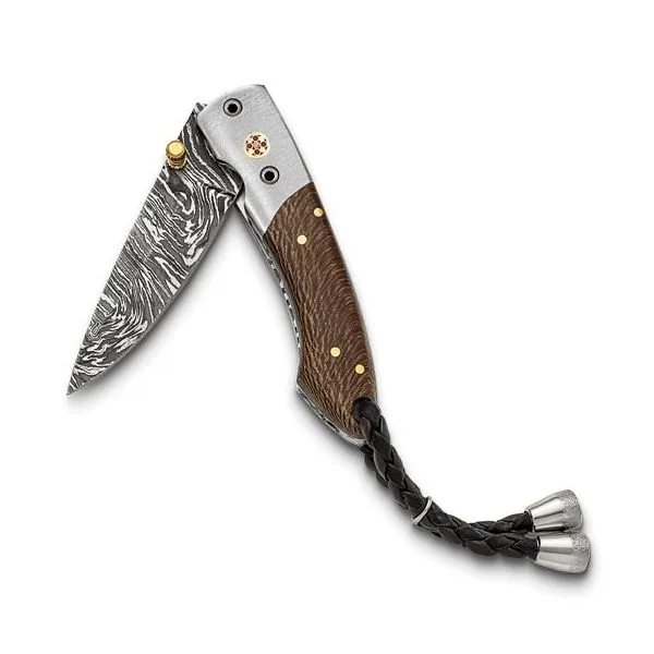 Luxury Damascus Steel Chinar Wood Handle Knife Diny's Jewelers Middleton, WI