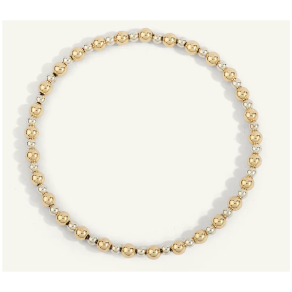 Dee Berkley Brac 14KT GF/SS 3 & 4MM Bead Diny's Jewelers Middleton, WI