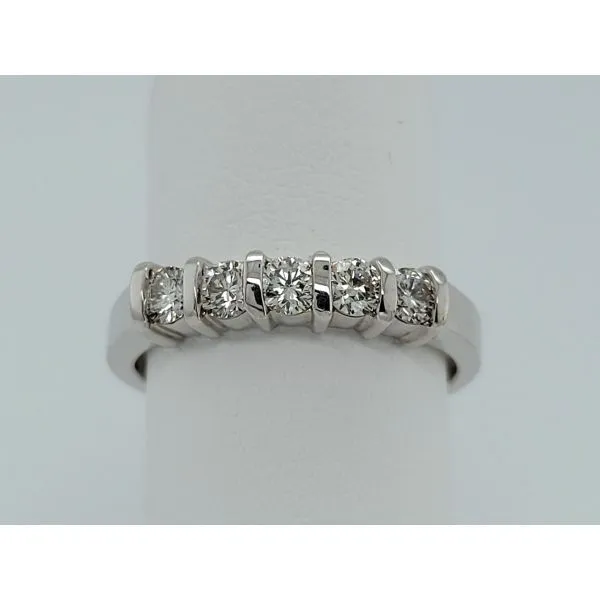 Women's Diamond Wedding Band Image 3 Dolabany Jewelers Westwood, MA