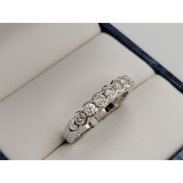 Women's Diamond Wedding Band Image 2 Dolabany Jewelers Westwood, MA