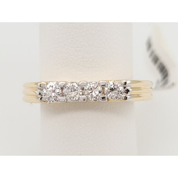 Women's Diamond Wedding Band Image 2 Dolabany Jewelers Westwood, MA