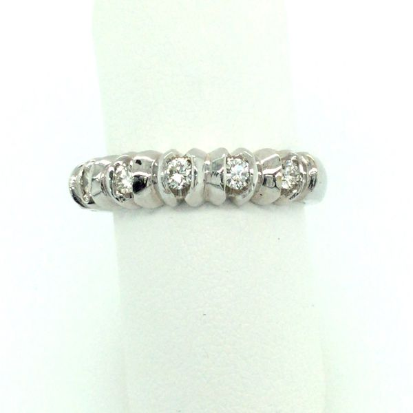 Women's Diamond Wedding Band Image 2 Dolabany Jewelers Westwood, MA