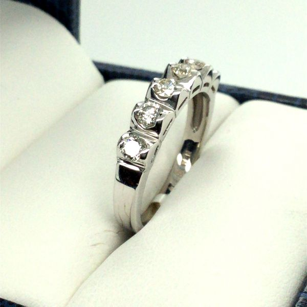 Women's Diamond Wedding Band Image 2 Dolabany Jewelers Westwood, MA