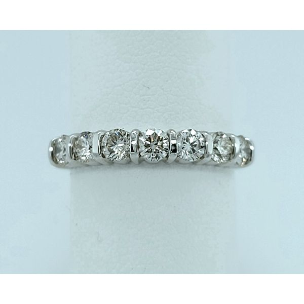 Women's Diamond Wedding Band Image 3 Dolabany Jewelers Westwood, MA