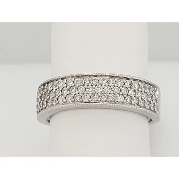 Women's Diamond Wedding Band Image 2 Dolabany Jewelers Westwood, MA