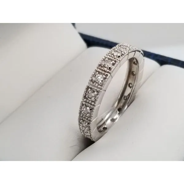 Women's Diamond Wedding Band Image 2 Dolabany Jewelers Westwood, MA