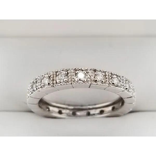 Women's Diamond Wedding Band Image 3 Dolabany Jewelers Westwood, MA