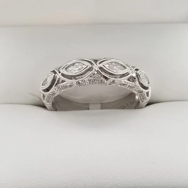 Women's Diamond Wedding Band Image 4 Dolabany Jewelers Westwood, MA